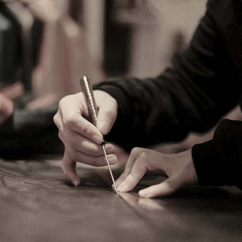 Women's leather shoes craftsmanship at ellementa shoes Australia