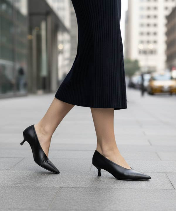 Leather kitten heels - all-day comfort Australia