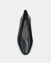 women’s black leather convertible ballet flats adaptive cushioned footbed