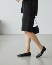 black convertible ballet flats flexible sole for work commute women Australia