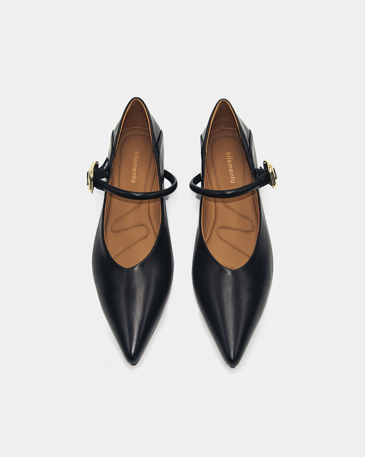 Black Mary Jane flats  for women with cushioned footbed comfort