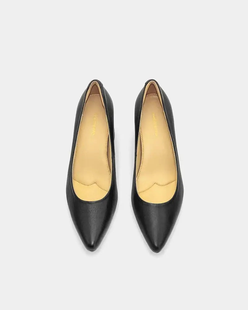 Comfortable block heels for women with all day comfort cushion support