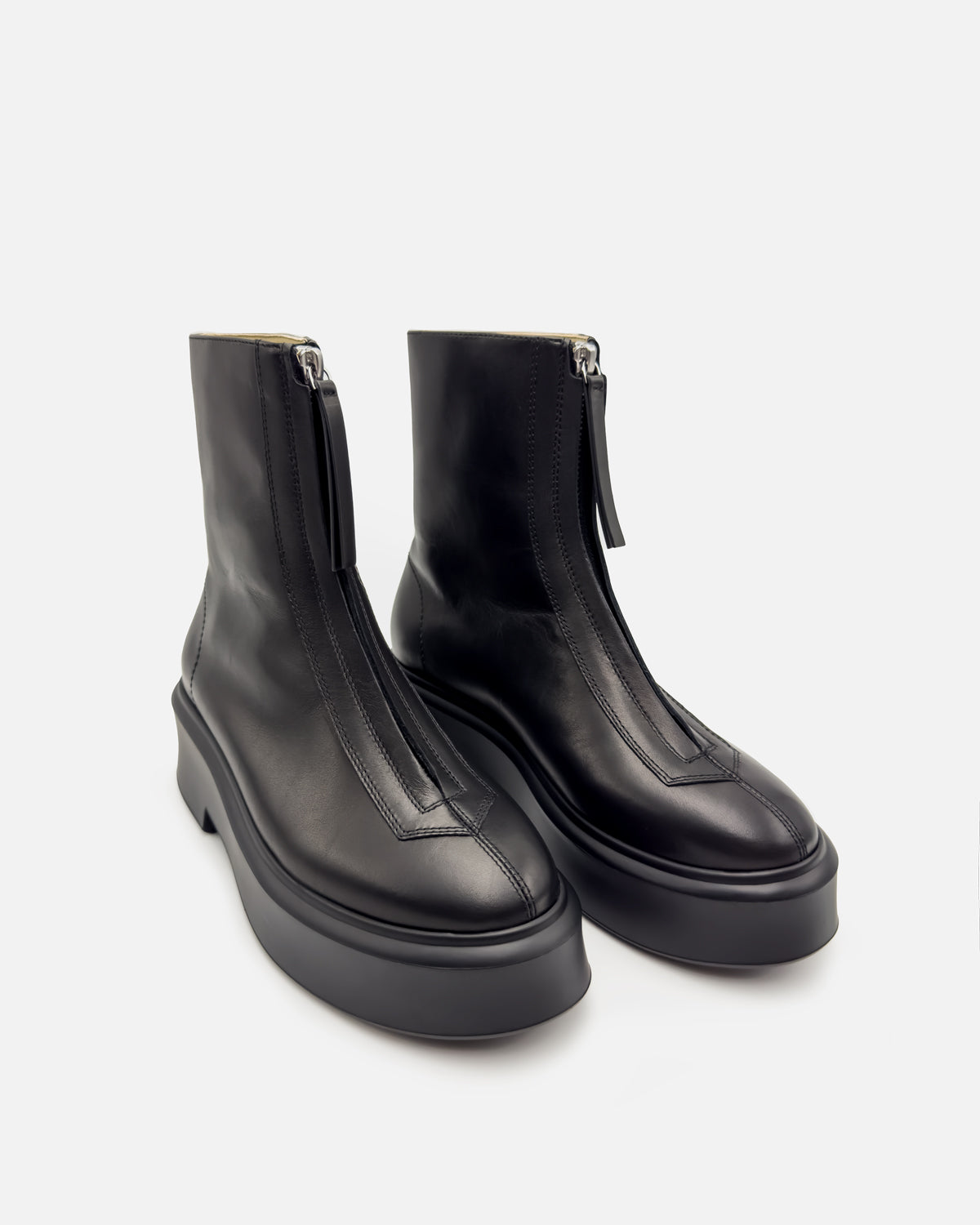 Women's leather black boots with cushioned footbed and supportive comfort Australia