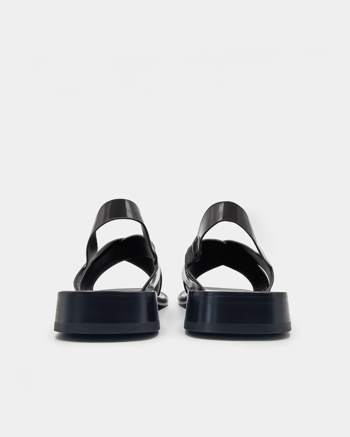 Comfortable leather sandals for women with Italian stacked leather outsole