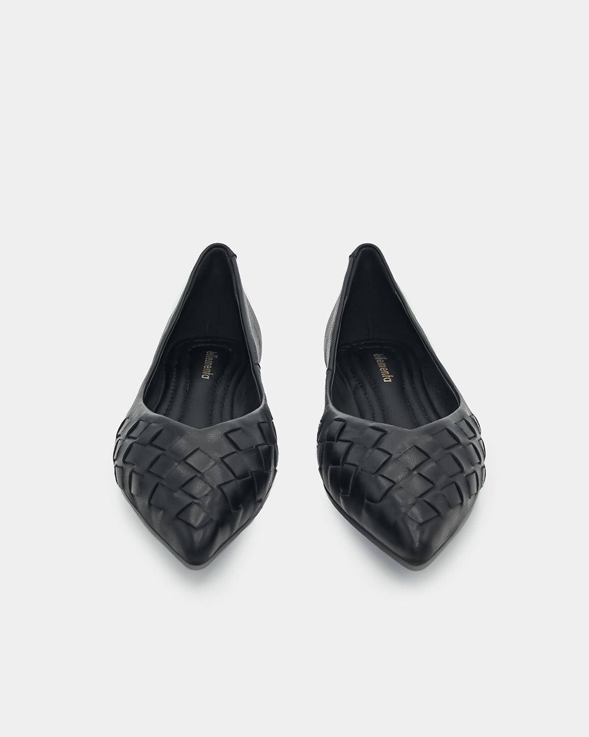 woven leather ballet flats black women adaptive cushioned support