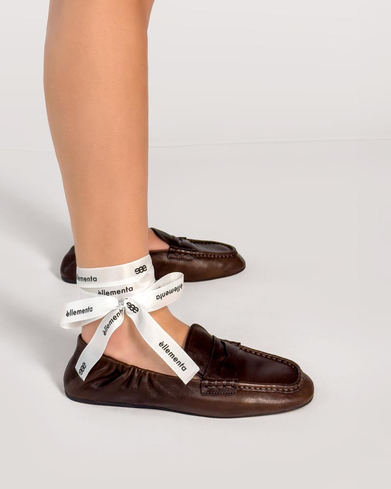 women's brown slip on loafers 