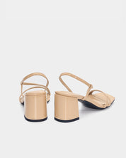 Strappy sandals with balanced block heel