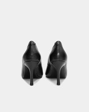 Black heels with balanced stable heel for all-day comfort support