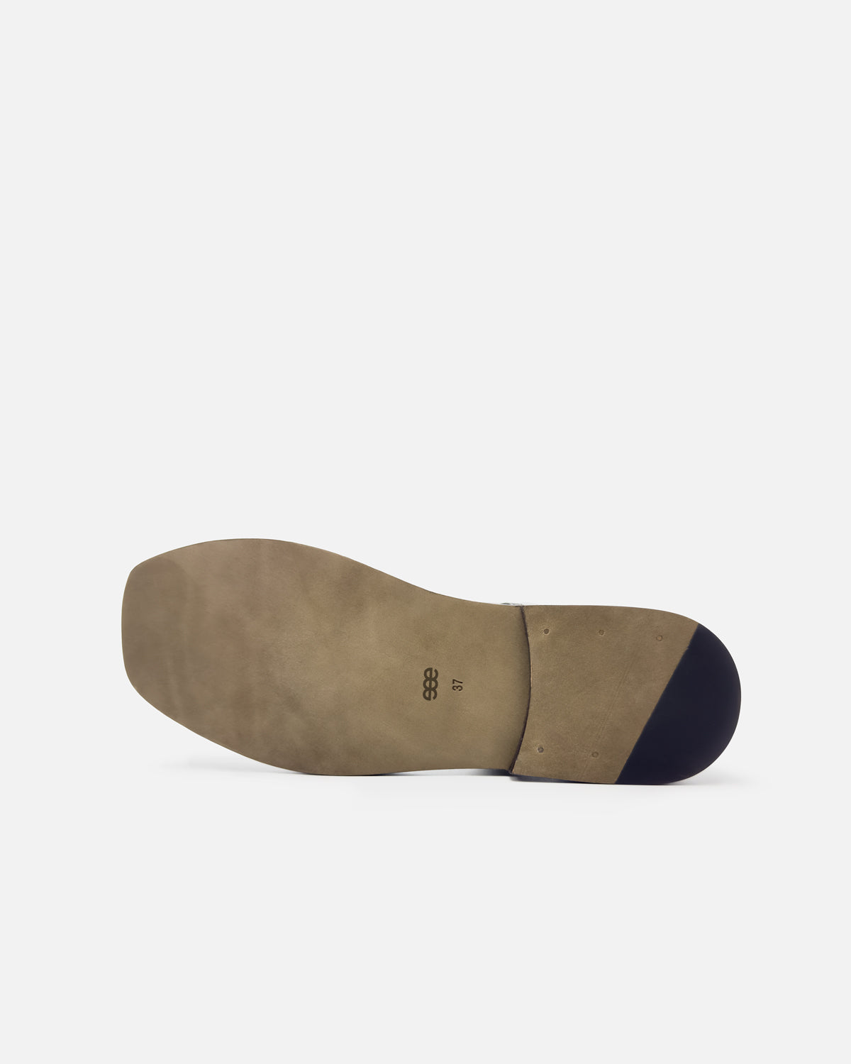 Leather sole of black Mary Jane flats