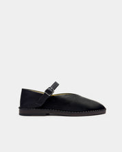 Black Nappa Leather Mary Janes