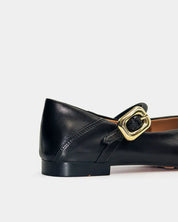 flat mary jane in premium leather for elevated work wear