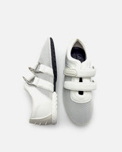 White mesh sneakers for women with hook loop closer Australia