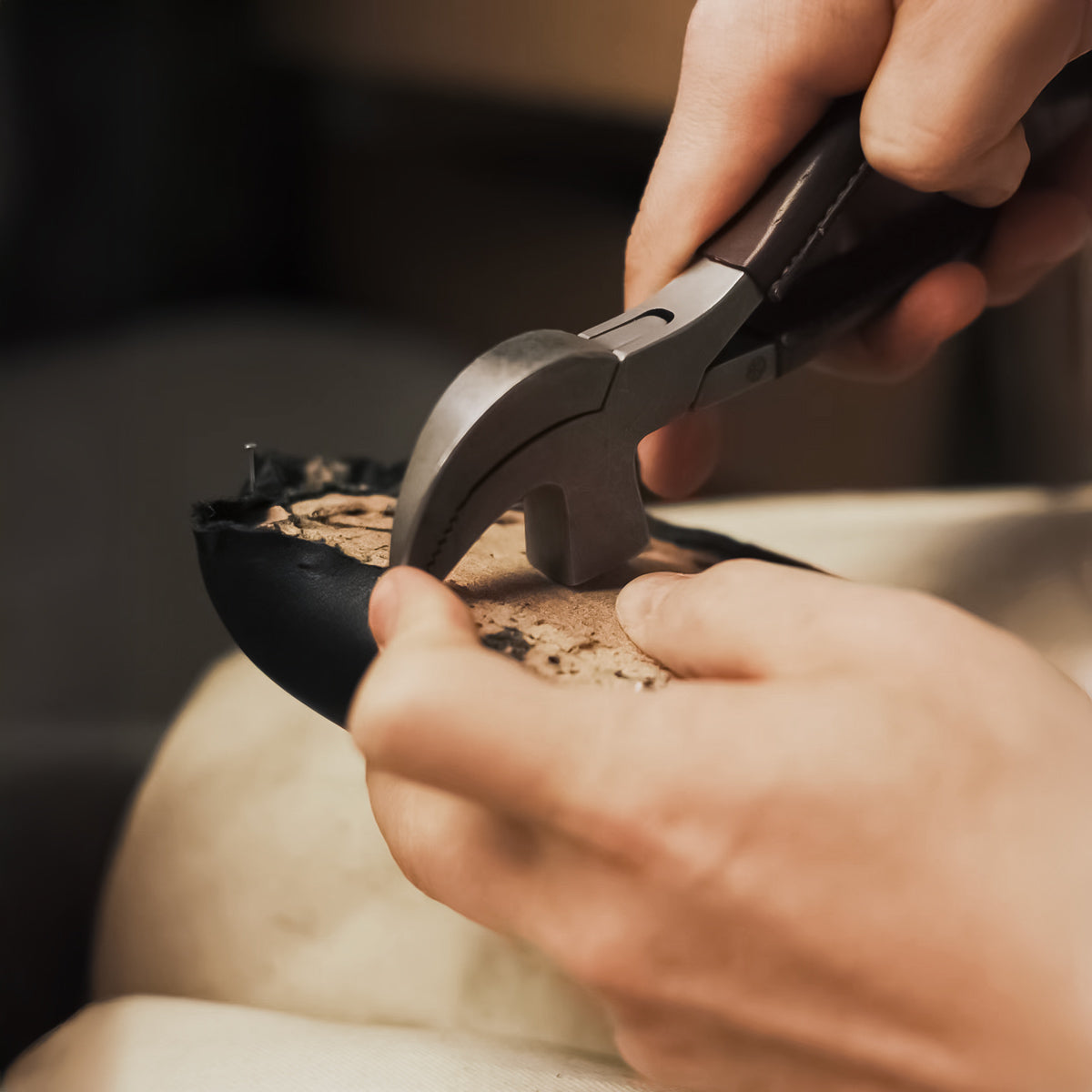 Process of handmade women's leather shoes by èllementa footwear Australia